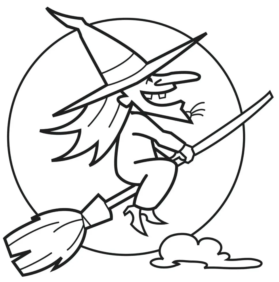Wicked witch coloring page at getcolorings free printable