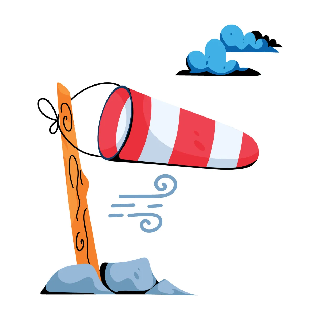 Trendy wind sock 29344126 vector art at vecteezy
