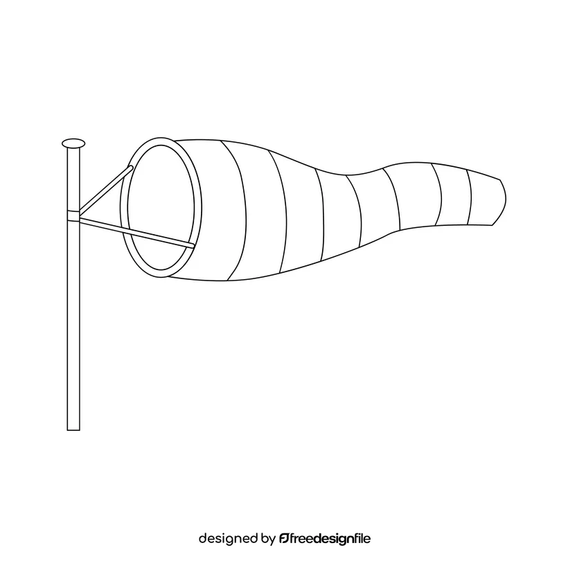 Wind sock drawing 660 windsock black white stock vectors and vector