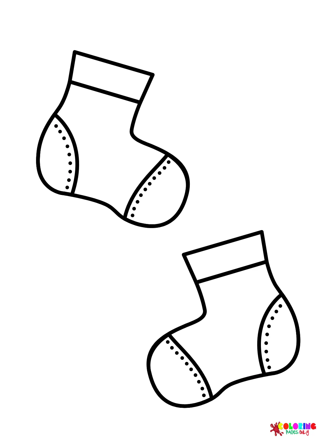 47 socks coloring pages coloringpagesonly