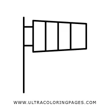 Wind Sock Coloring Page - Ultra Coloring Pages