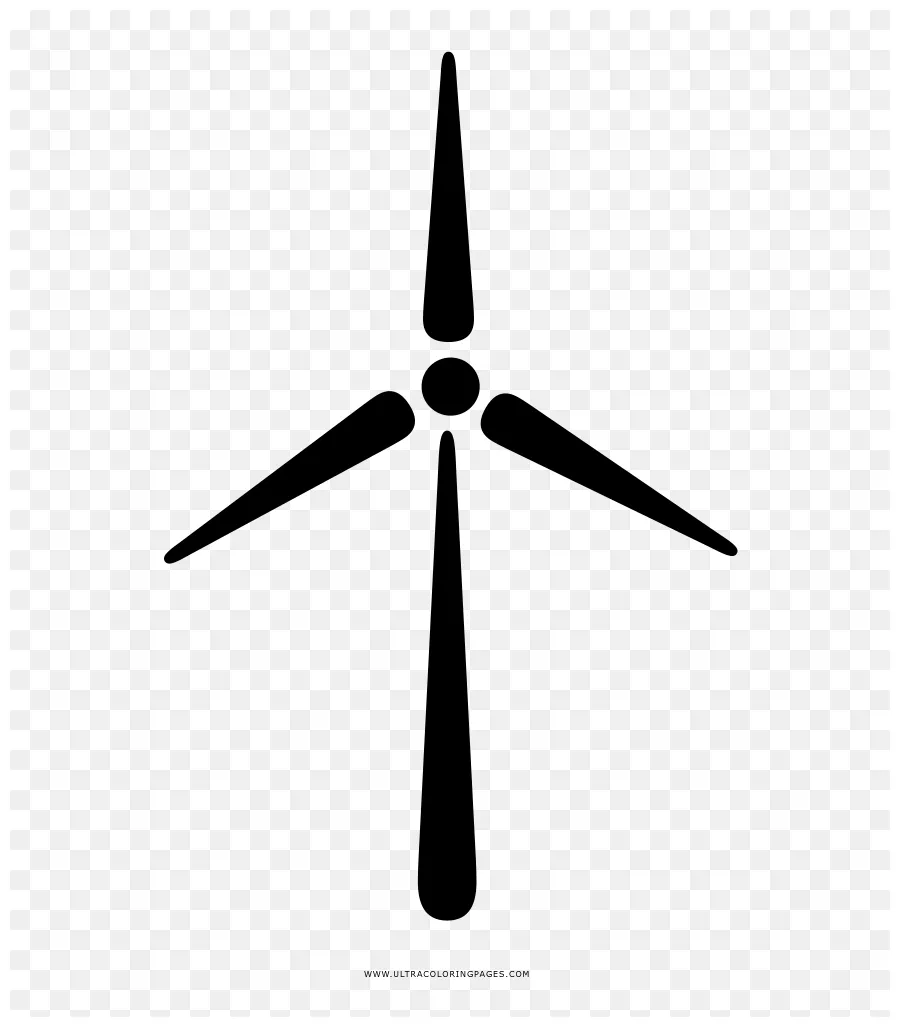 Wind turbine clipart no png