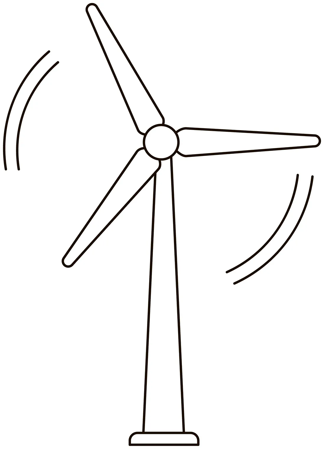 Wind Turbine coloring page - ColouringPages