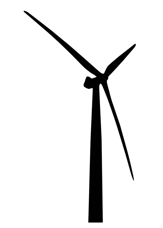Coloring Page wind turbine - Free printables - Img 11442