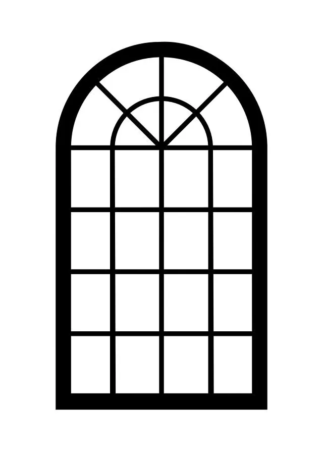 Coloring page window free printables img 29937