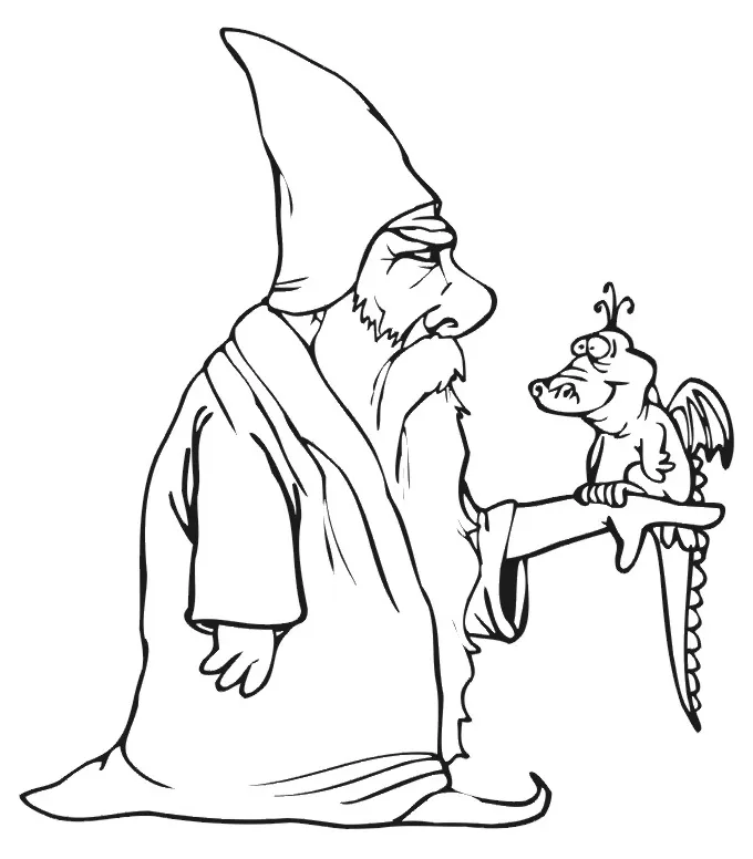 Wizard coloring pages & books 100% free and printable!
