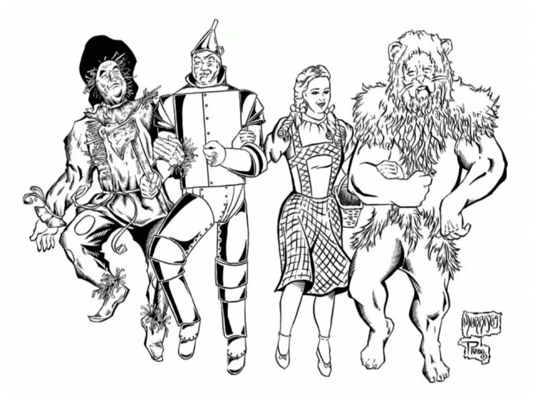 Wizard Of Oz Coloring Pages Free - Coloring Home
