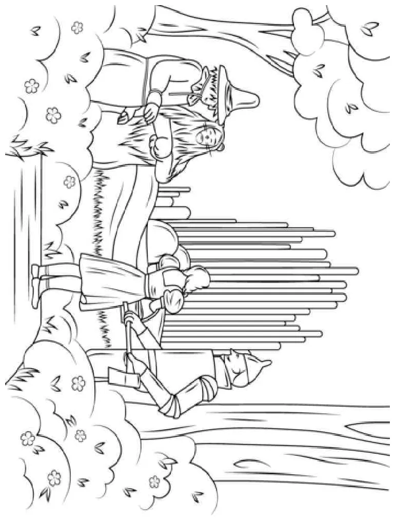 Wizard of Oz coloring pages
