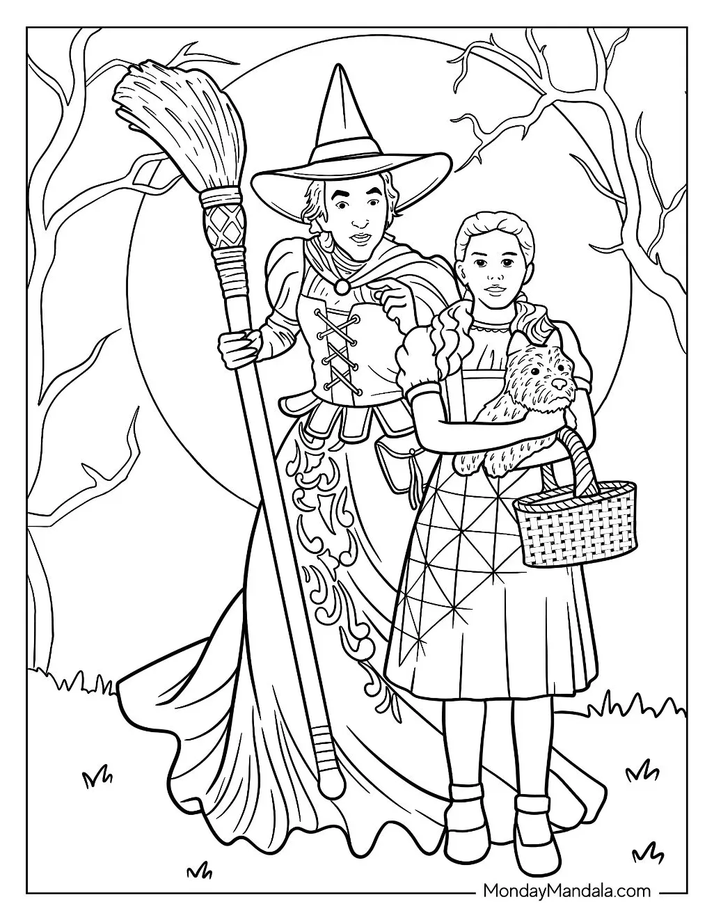 20 Wizard Of Oz Coloring Pages (Free PDF Printables)