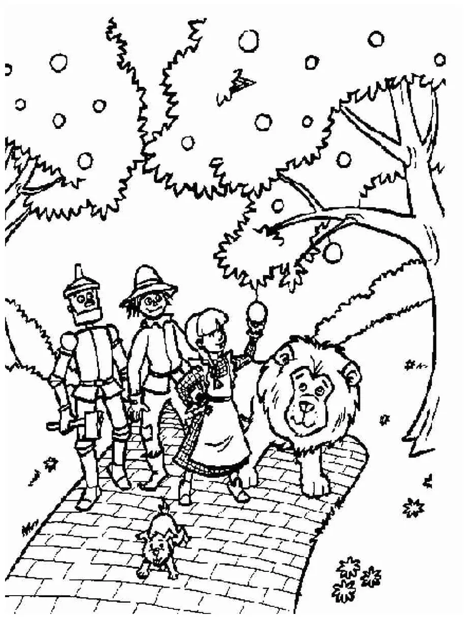 Wizard Of Oz Coloring Pages Activity - Free Printable Coloring Pages