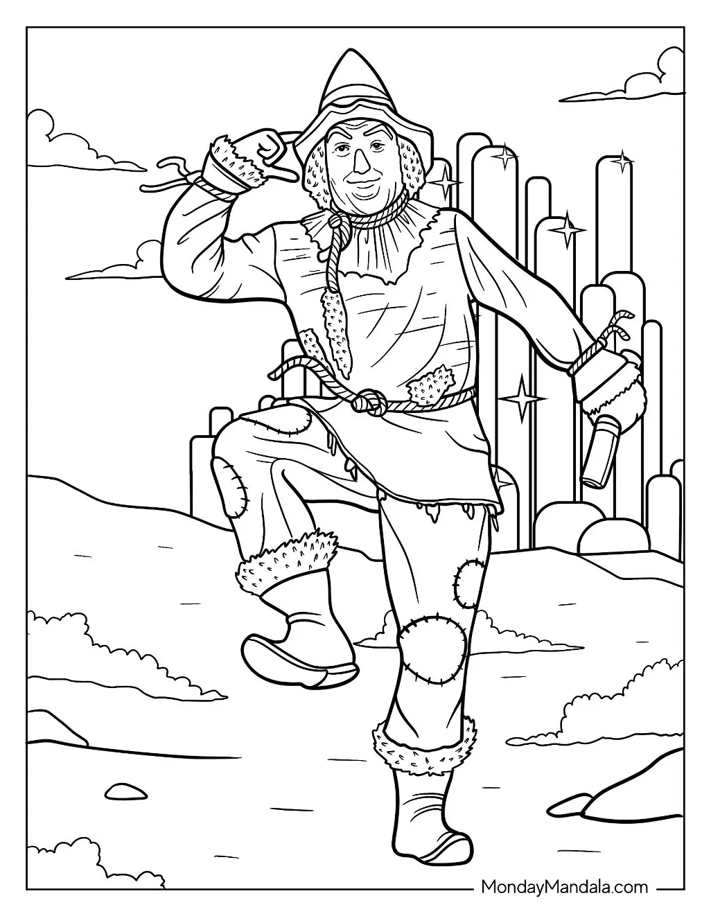 20 Wizard Of Oz Coloring Pages (Free PDF Printables)