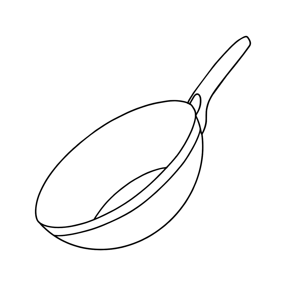 Wok pan coloring page ♥ for kids online or printable for free!