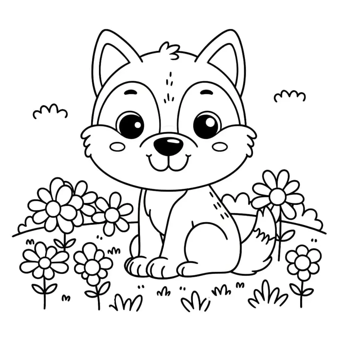 A cute download, print or color online for free