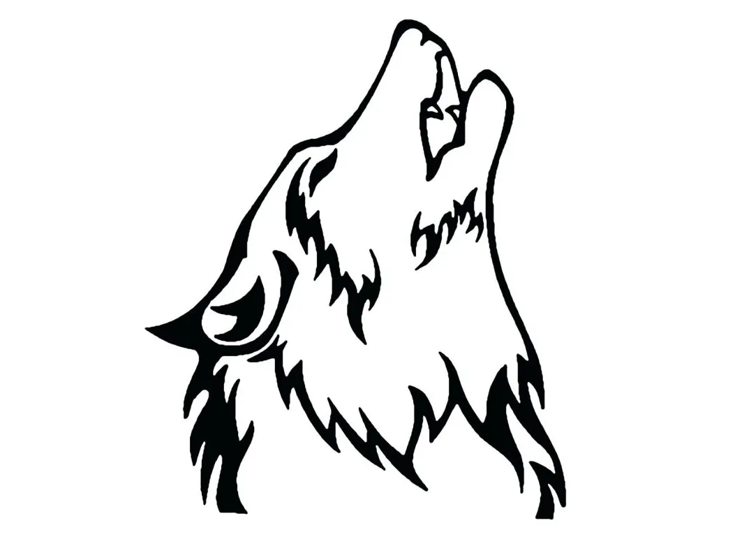 Wolf howling at the moon coloring pages at getcolorings free