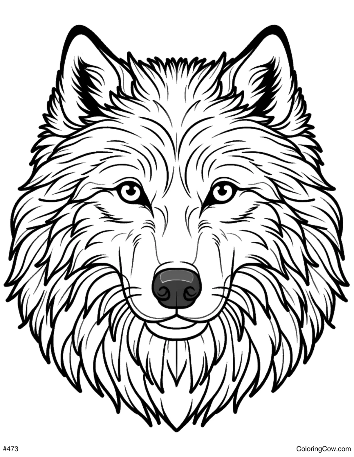 Wolf pack coloring page
