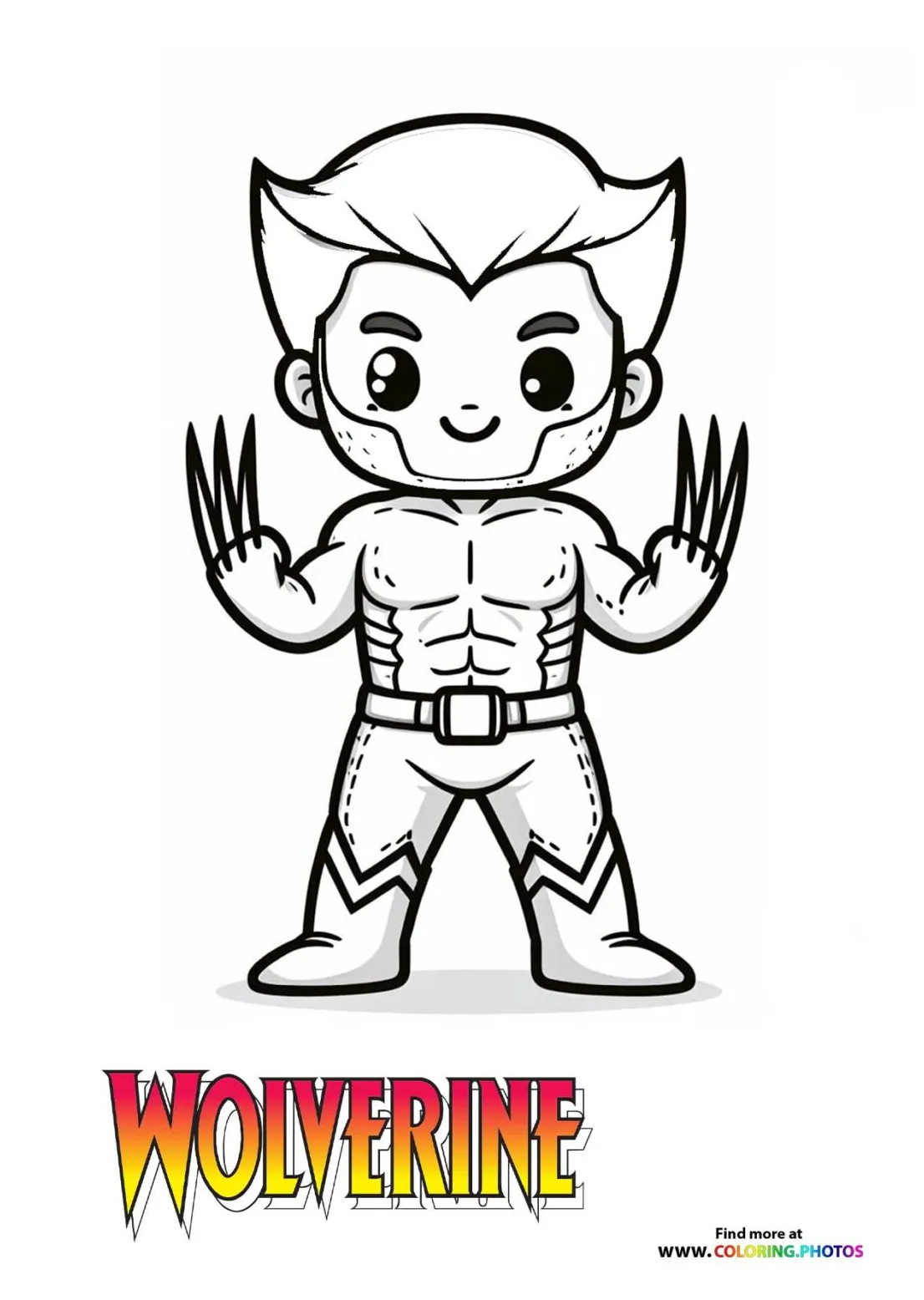 Wolverine - Coloring Pages for kids - Free and easy print or download