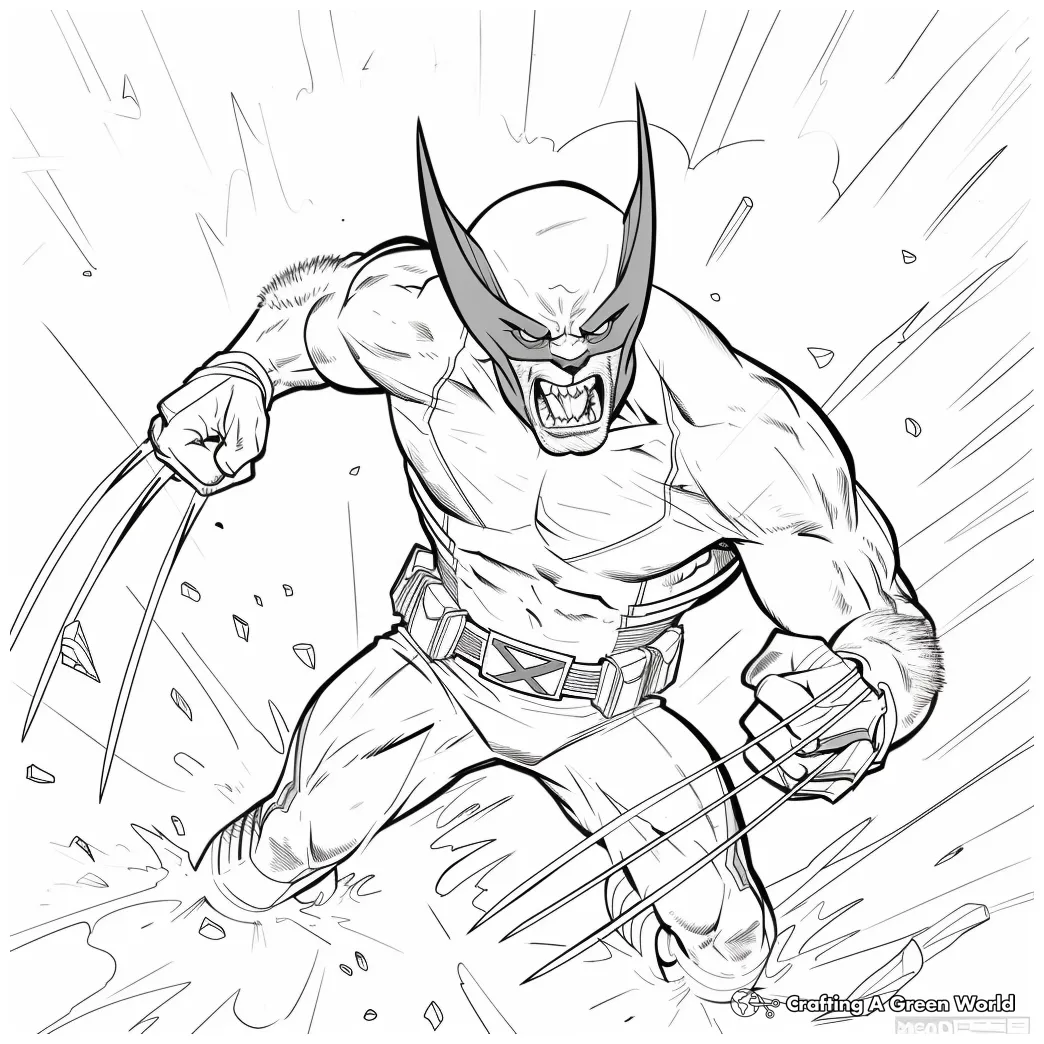 Wolverine Symbol Coloring Pages [2025]