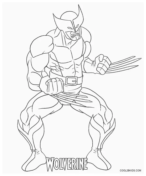 Printable Wolverine Coloring Pages For Kids | Cool2bKids