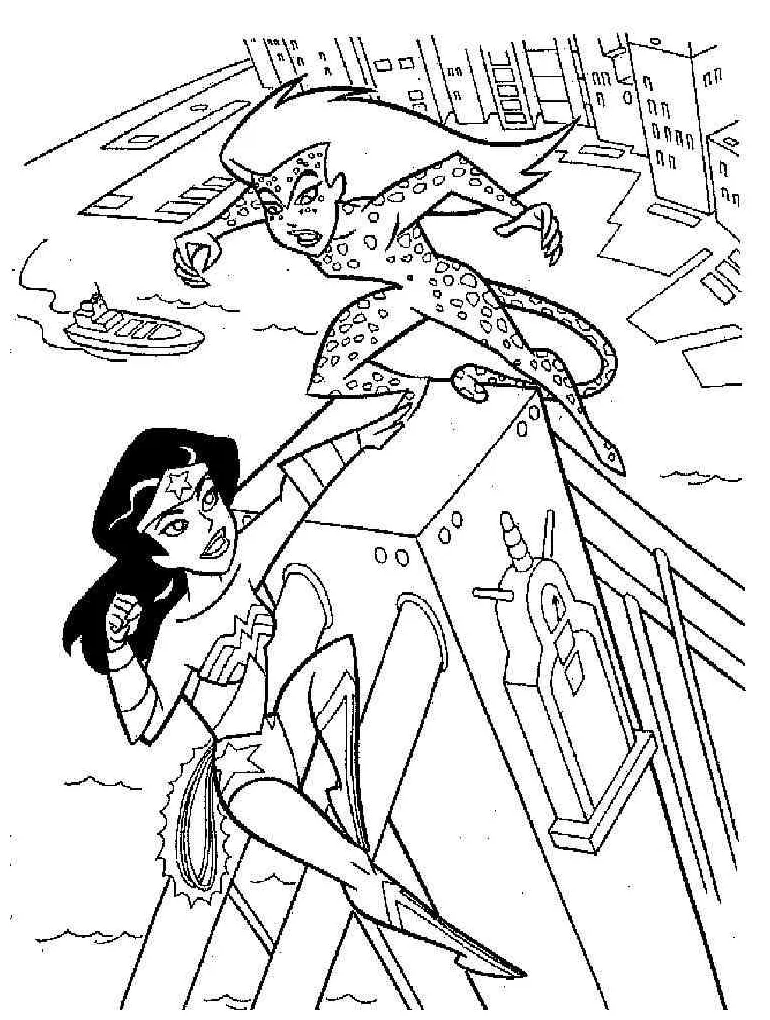 Wonder woman coloring pages
