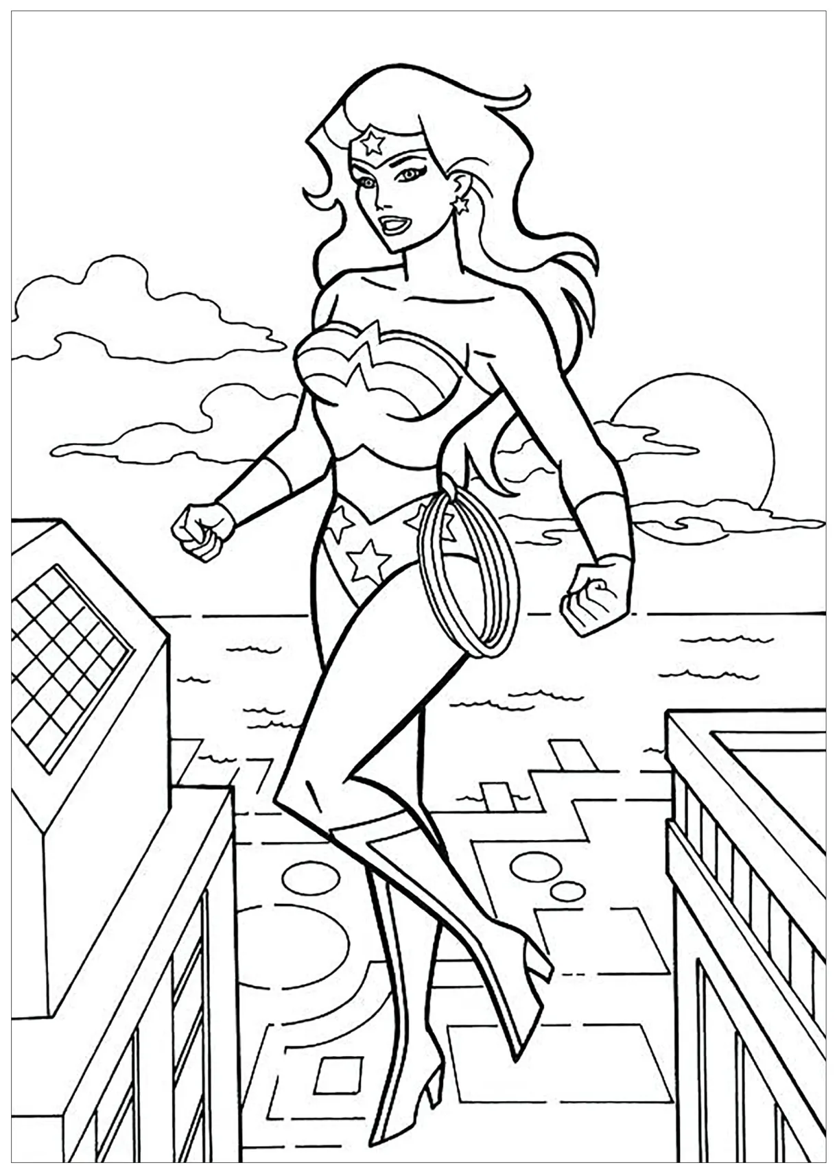 Wonder woman wonder woman coloring pages