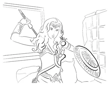 Wonder woman coloring page by superhero training and supply tpt