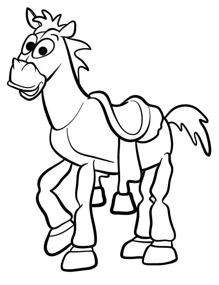 Woody and bullseye coloring pages for kids [2025]