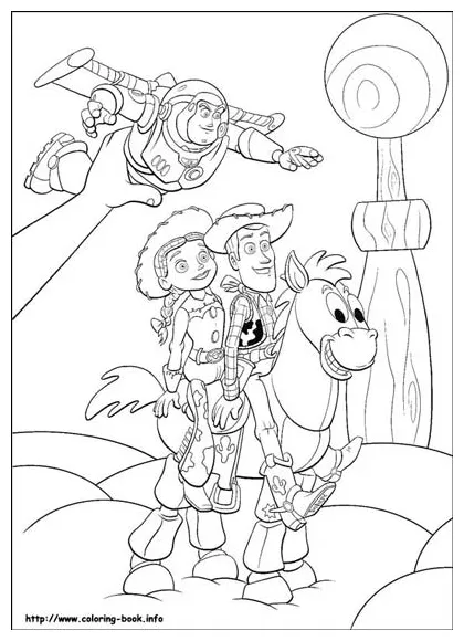 Woody bullseye coloring pages