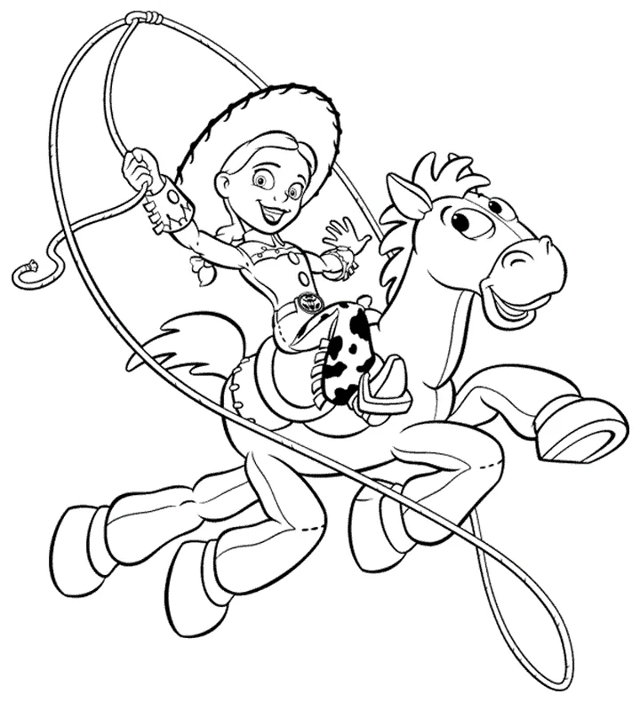 Woody bullseye coloring pages