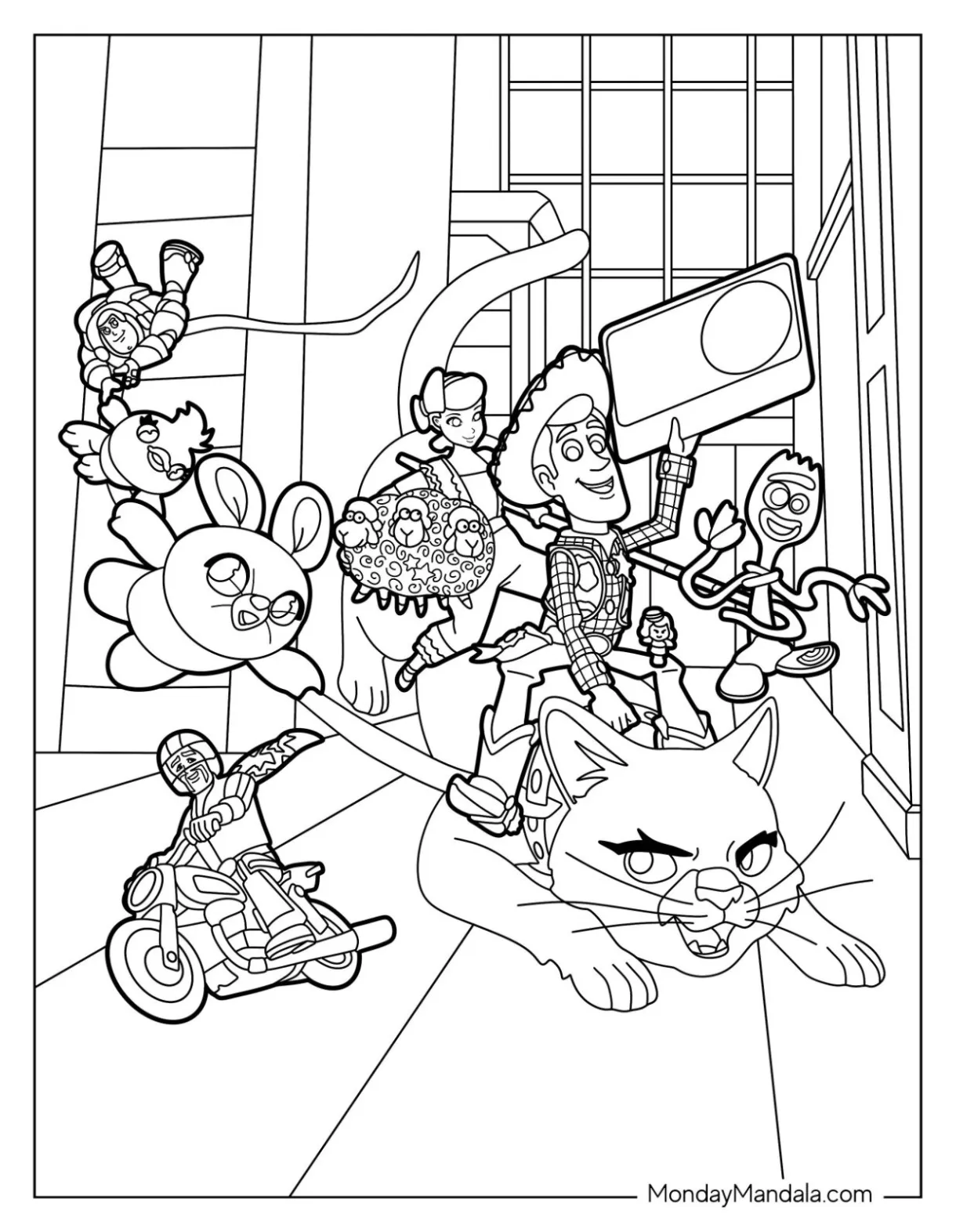 24 woody coloring pages free pdf printables