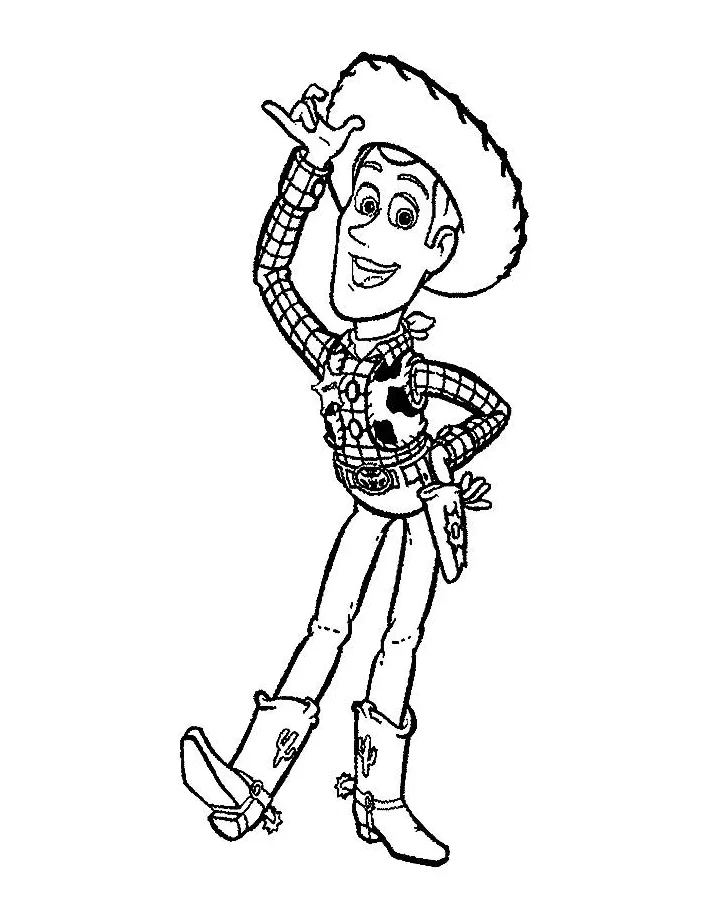 Toy story woody coloring pages free printable pdf