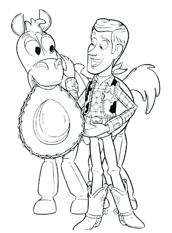 Toy story coloring pages woody at getcolorings free printable