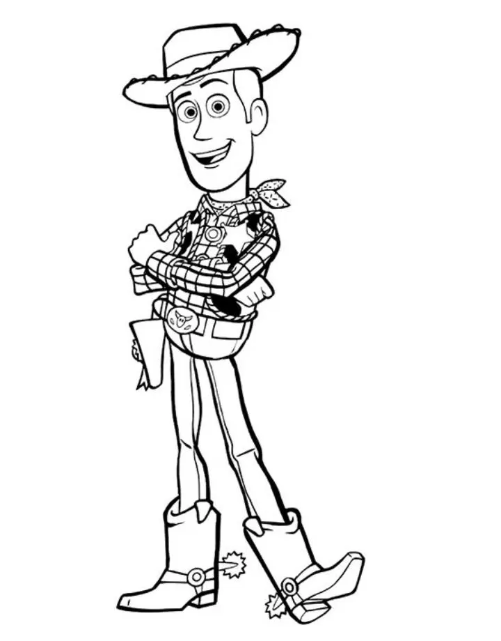 Toy story woody coloring pages free printable pdf