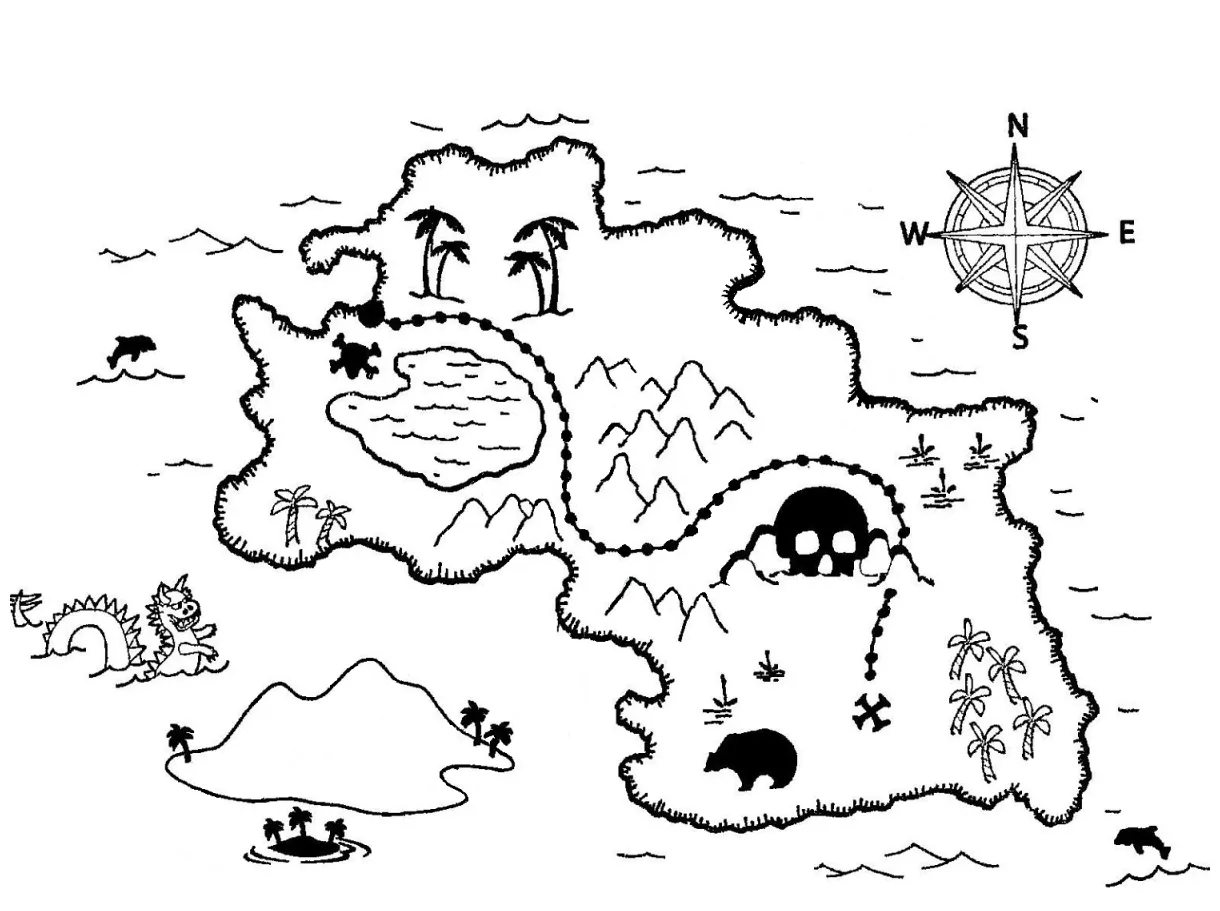 Coloring Pages Of The World Map - Coloring Home