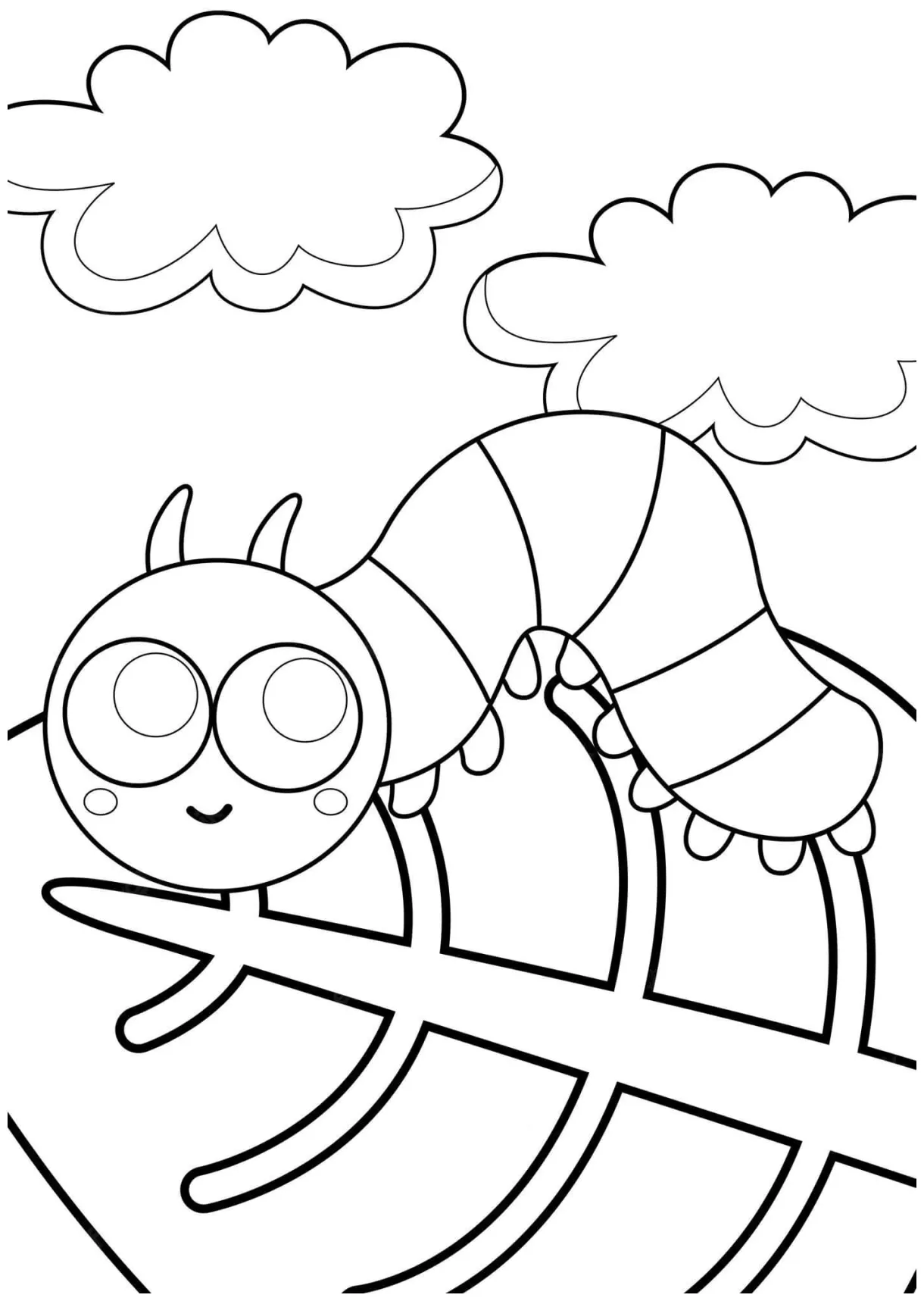 Worm coloring pages coloringlib