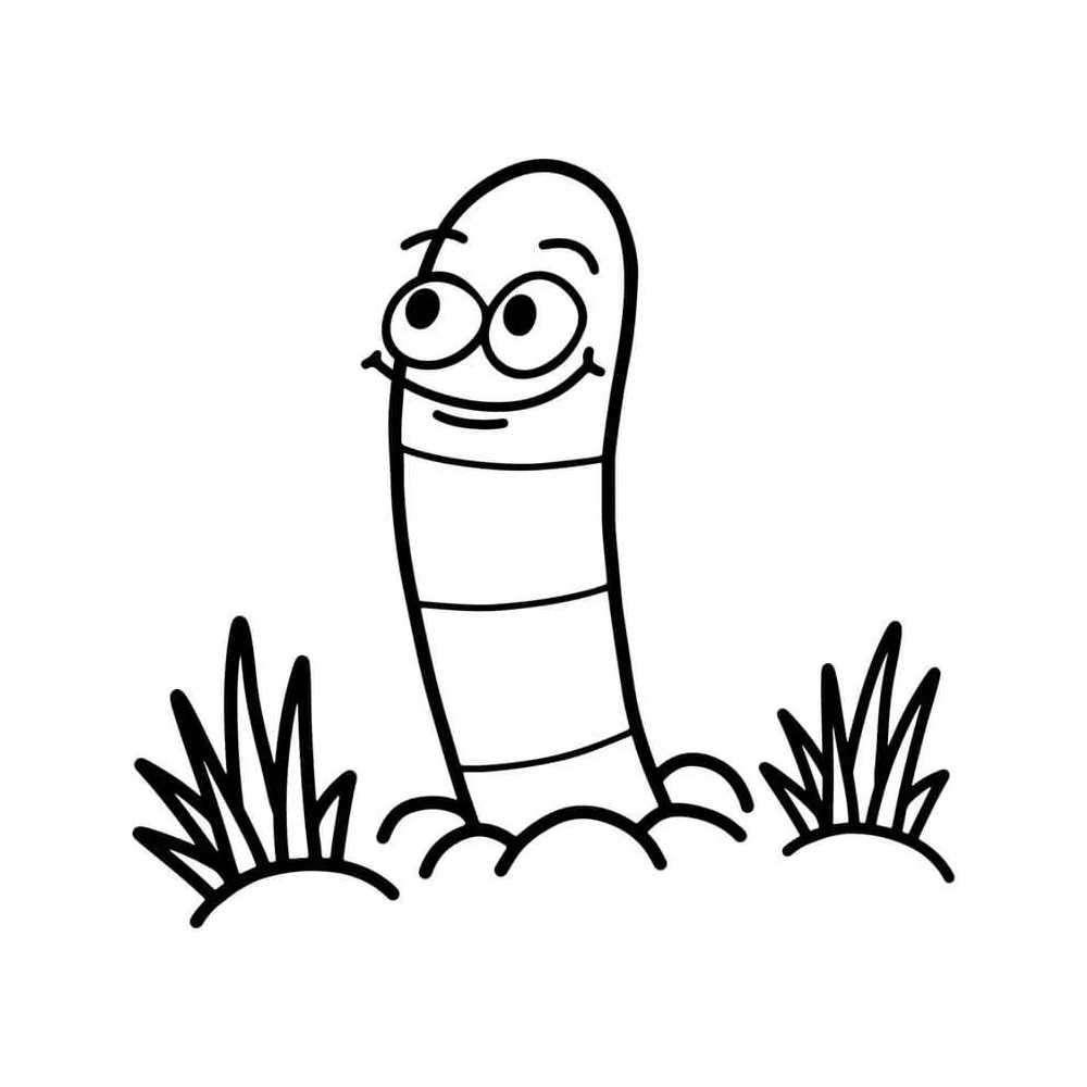 Worm coloring pages coloringlib