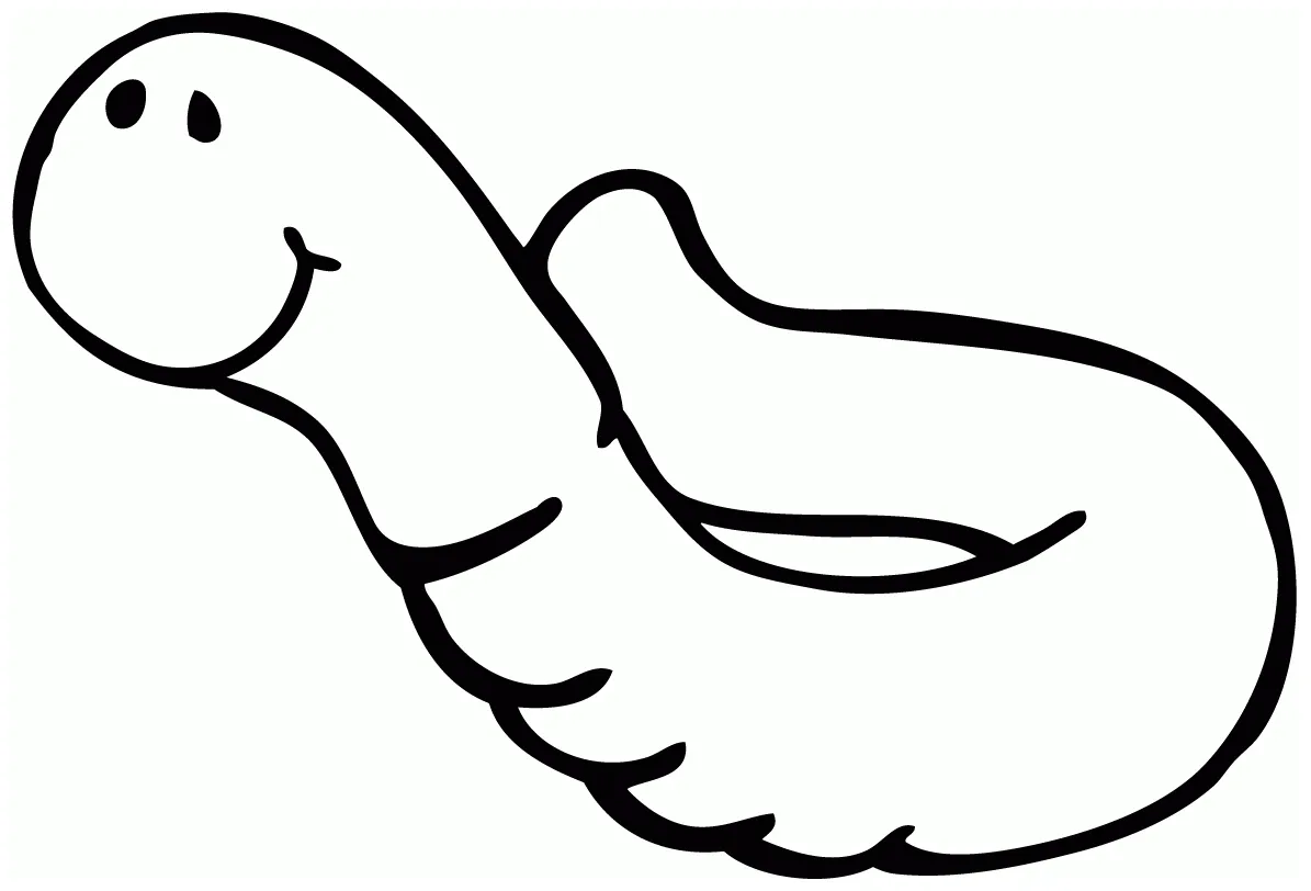 Worm coloring pages coloring home