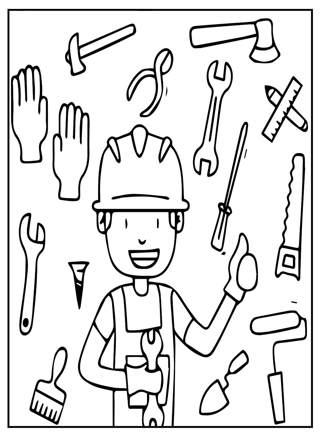 Coloring pages wrench [2025]