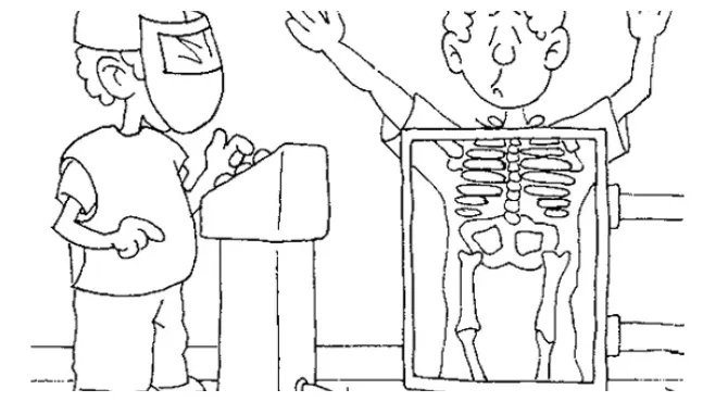 Xray coloring pages
