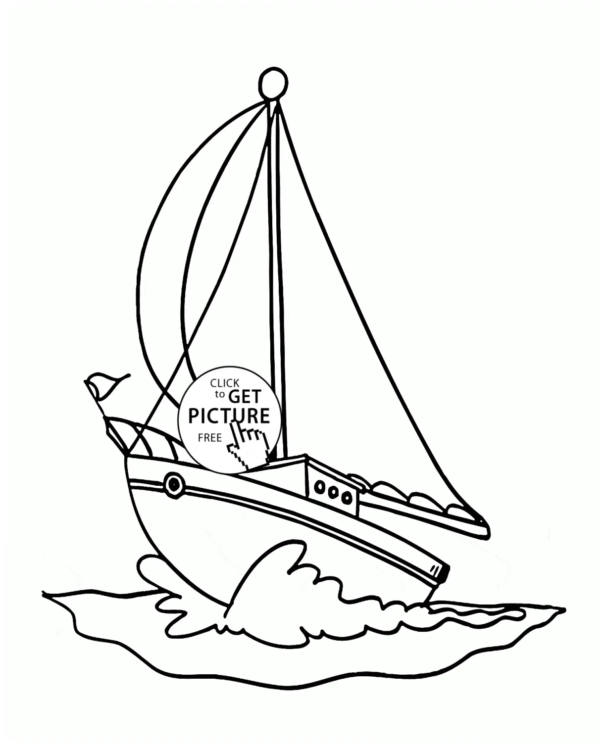 Coloring pages yacht coloring home printable coloring page