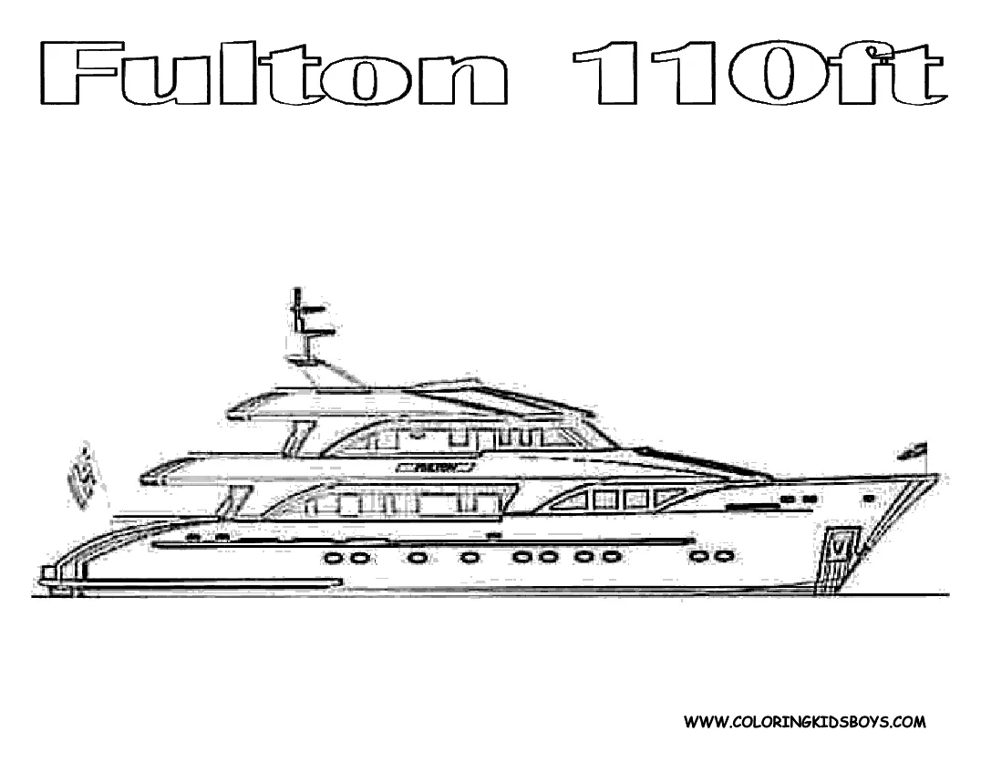 Coloring pages yacht coloring home