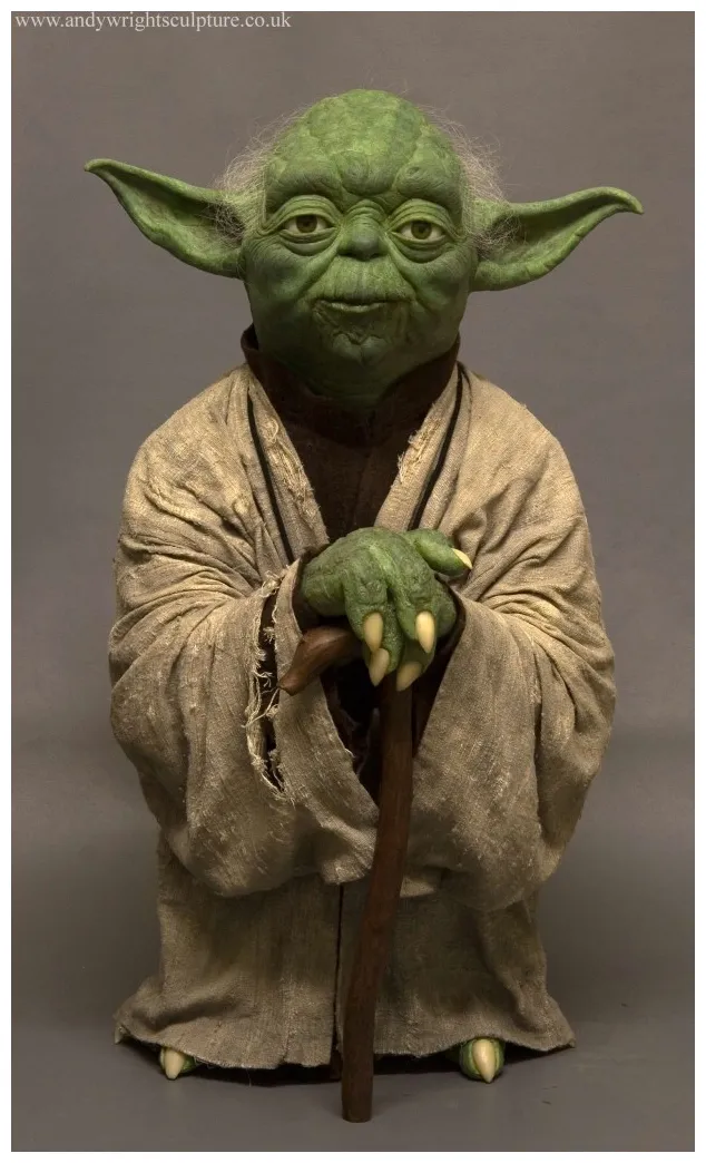 Yoda from the empire strikes back andy wright sculpture