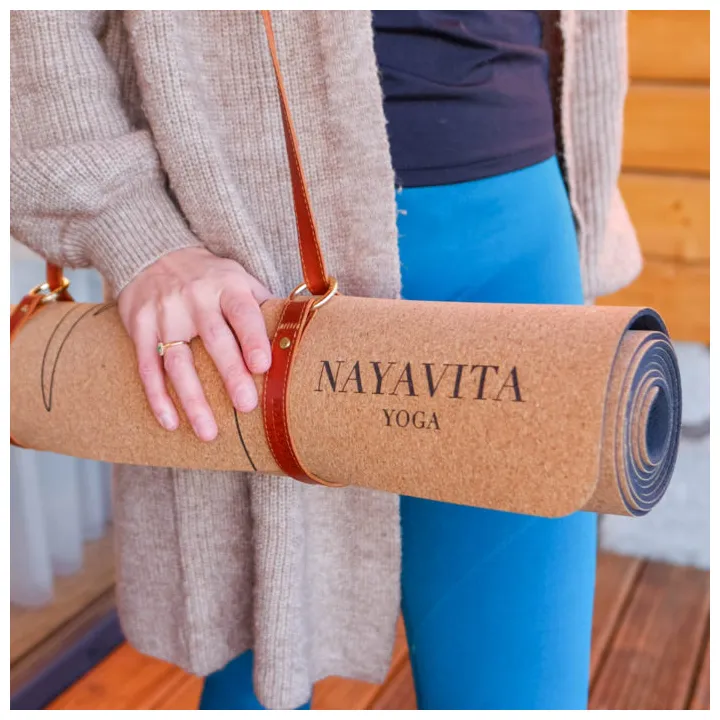 Korková podložka na jógu ptáci 3mm nayavita yoga
