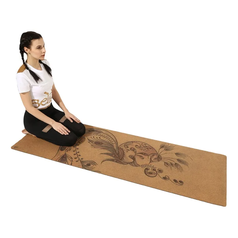Zobhana pro cork yoga mat by shakti warrior 100% natural & etsy