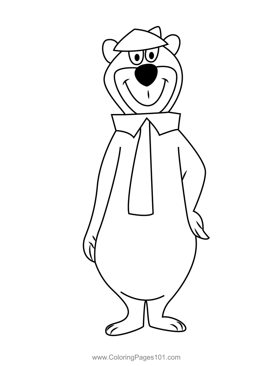 Cute for kids free yogi bear printable