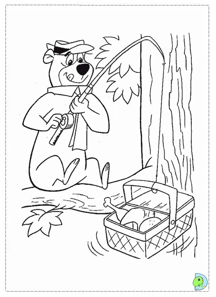 Yogi bear coloring pages coloring home printable coloring page
