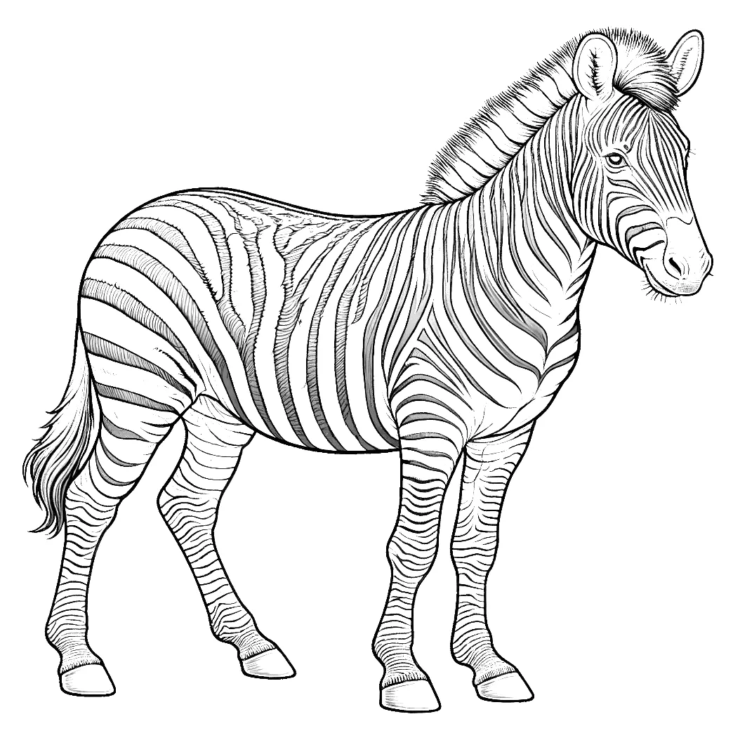 Coloring page zebra download free printable printable coloring page