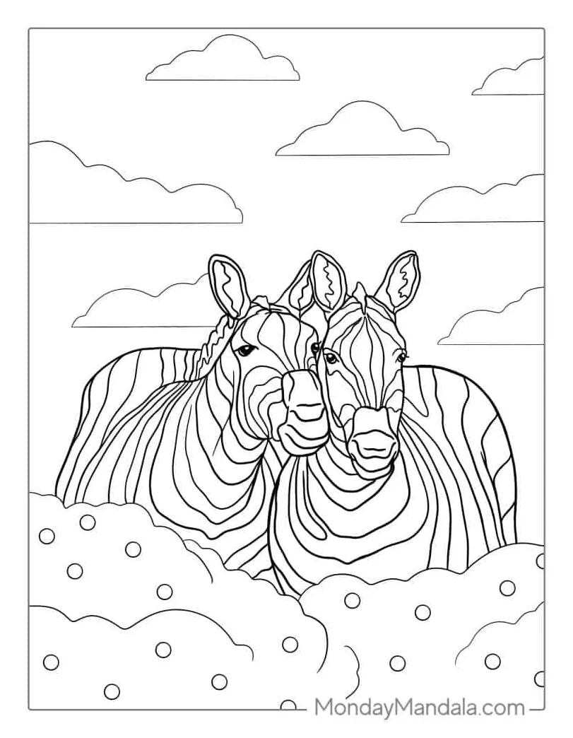 Zebra Stripes Coloring Pages [2025]