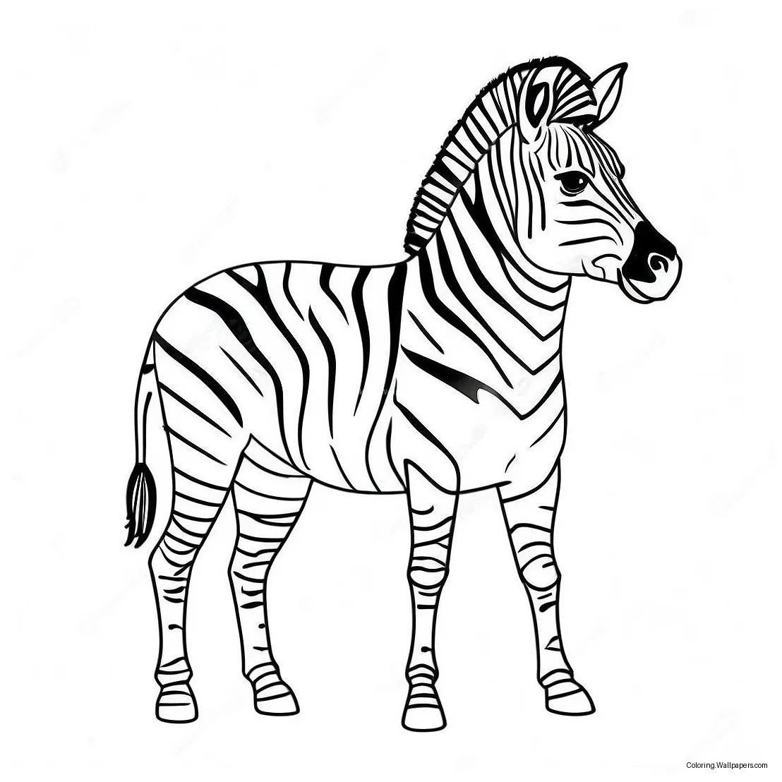 Zebra Stripes Coloring Page (370-287)