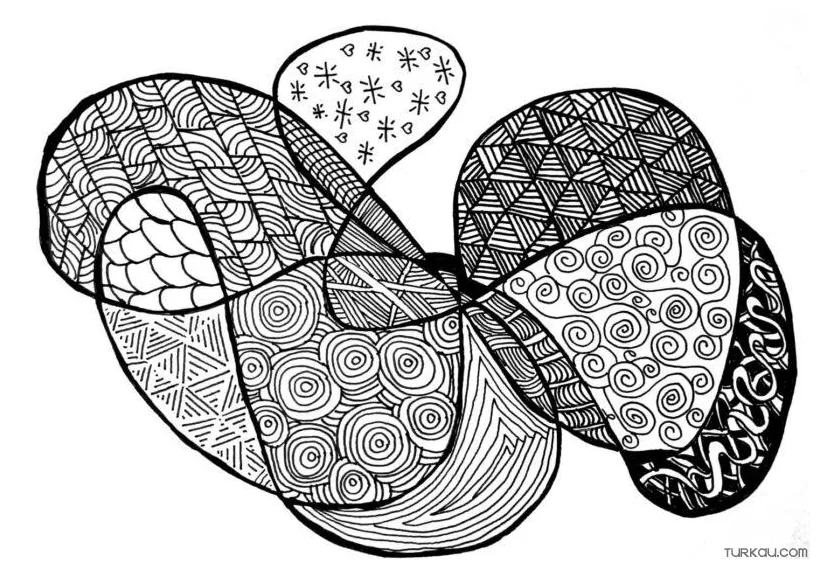 Zentangles coloring page » turkau