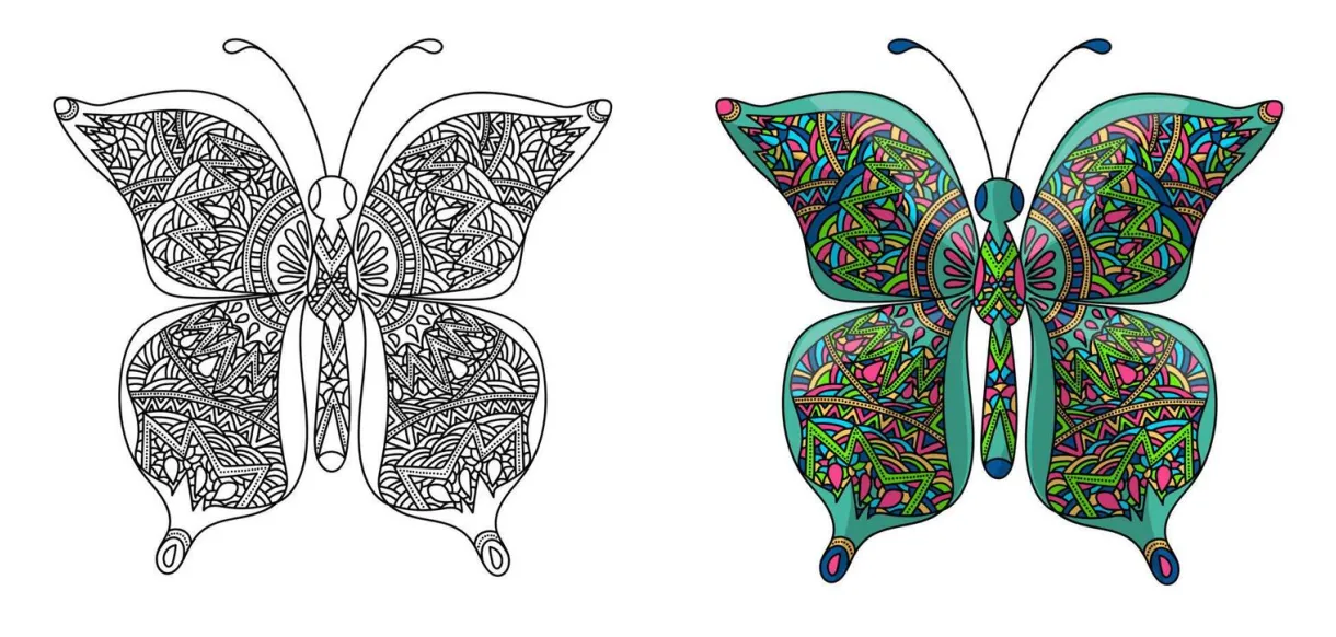 Zentangle Coloring Page Vector Art, Icons, and Graphics for Free Download